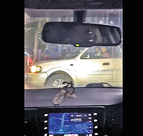 A screengrab of the video that went viral on social media platforms