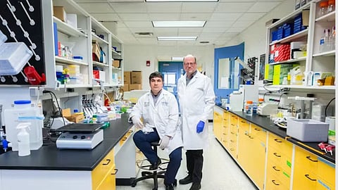 Assistant professor Frank Cackowski, left, and researcher Steven Zielske at Wayne State University in Detroit became suspicious of a paper on cancer research that was eventually retracted.