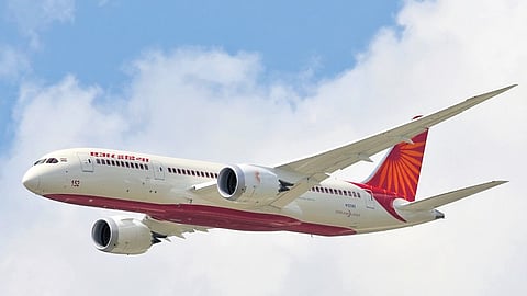 Representative image of an Air India flight