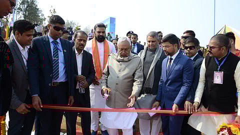 Bihar Chief Minister Nitish Kumar inaugurated several schemes, including Smart Village in Banka district on Sunday.