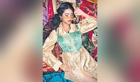 Upcycled sarees transform into trendy, sustainable fashion pieces