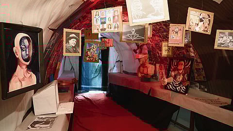 Tunnel Art installation at Sacred Heart College in Kochi