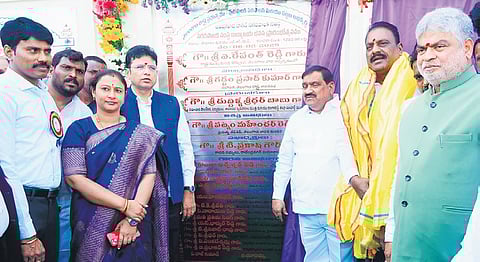 Three reservoirs, three MLDs inaugurated in Telangana