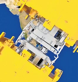 Docked spacecraft