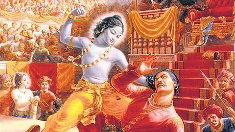 How could baby Krishna defeat demons?