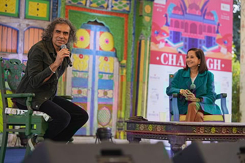 (L-R) Imtiaz Ali and Anupama Chopra at JLF