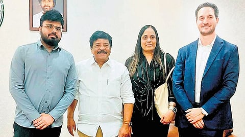 Representatives of Maxi Hotels met Tourism Minister Kandula Durgesh to discuss investment opportunities in the State.