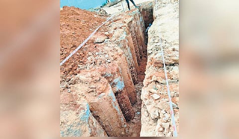 The Indian Air Force asked BMRC to temporarily halt the constuction work.