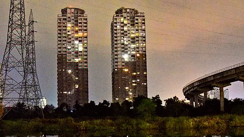 The Chander Kunj Army Towers, located on Silver Sand Island in Vyttila