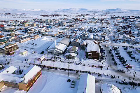 Airplanes are often the only option for travel of any distance in rural Alaska, particularly in winter.