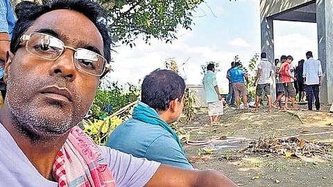 Ananda has been cremating the dead since he was 13. He says he has been involved in the cremation of 145 people so far. 