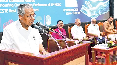 Chief Minister Pinarayi Vijayan inaugurating the 37th Kerala Science Congress in Thrissur on Saturday.