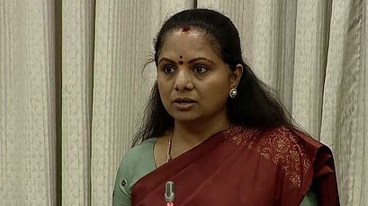 Eyebrows were raised in political circles across Telangana on Tuesday after BRS MLC K Kavitha, daughter of former chief minister K Chandrasekhar Rao.