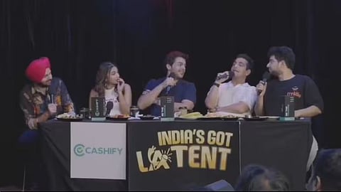 Screengrab from the controversial episode of 'India Got Latent' 