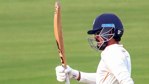 Vidarbha's Yash Rathod was unbeaten on 55 at stumps on Day 3 in Nagpur on Monday