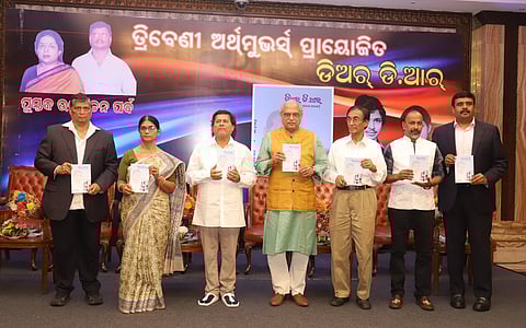 Dr Achyuta Samanta releasing book called Dear Dr of Dipti Ranjan Patnaik in Bhubaneswar on Tuesday 