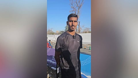 Servin Sebastian from the Services team who won gold