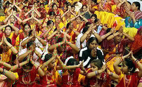 TTD Board Member Bhanu Prakash reddy ,Project Officer PR Ananadatheerthacharya attends Thrai maasika Metlosavam at alipiri Padala mandapam in Tirupati.