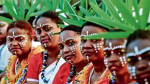 Kurubas in their traditional attire