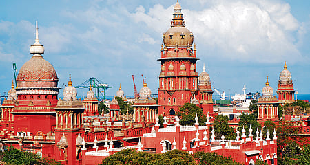 A view of the Madras High Court building in Chennai.