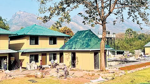 The caravan park in Malampuzha