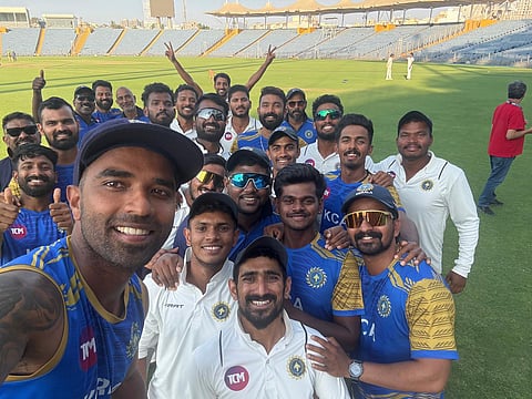 The victorious Kerala team poses for a selfie