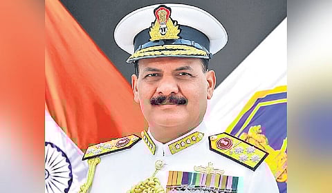 Chief of Naval Staff Admiral Dinesh K Tripathi.