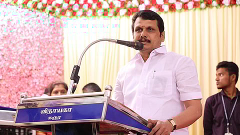 Tamil Nadu Electricity Minister V Senthilbalaji.