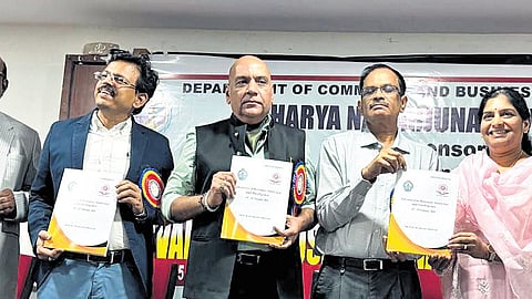 Special Chief Secretary (Revenue) RP Sisodiya and others inaugurate National Seminar on Advance in Business Analytics and Intelligence at ANU