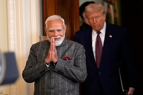 Leader of Opposition in Lok Sabha, Rahul Gandhi, had dared Prime Minister Narendra Modi to deny in the Parliament US President Donald Trump's repeated claims regarding brokering a ceasefire between India and Pakistan. 