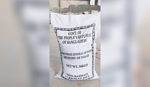 Huge quantities of rice packed in gunny bags labelled with ‘Government of the People’s Republic of Bangladesh’ were also found stocked inside the rice mill.