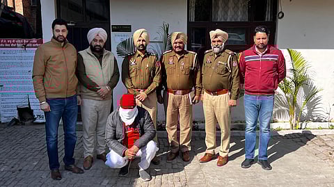 Punjab Police NRI Affairs wing with the accused, Anil Batra.