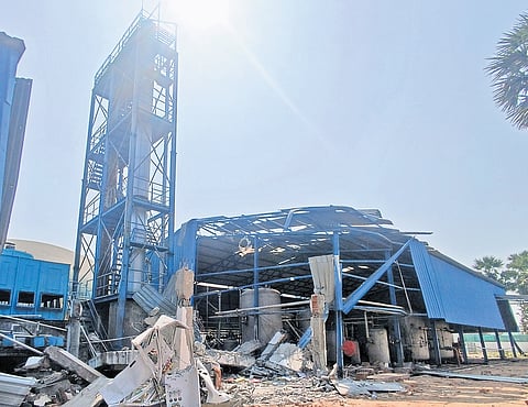 The facility at Chinnasekkadu, operated under PPP model, purifies methane gas produced from wet waste supplied by the corporation 