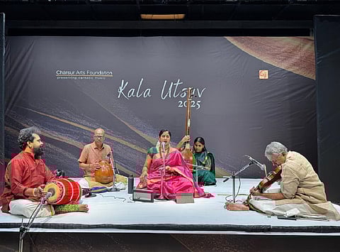A Carnatic music performance at the Kala Utsav 2025