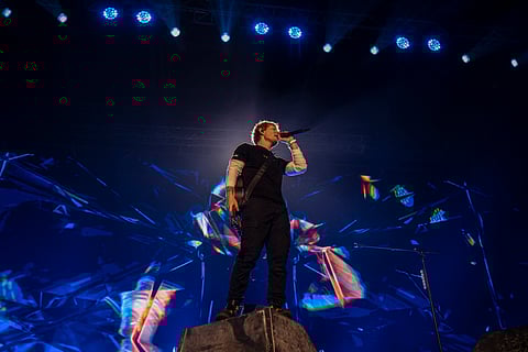 Ed Sheeran performing in Gurugram 