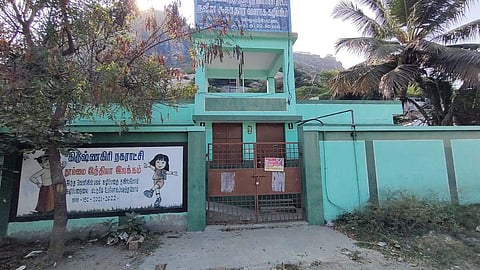 A dysfunctional sanitary complex at Palayapettai in Krishnagiri Municipality. 