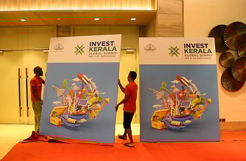 Raj Sreenivasan, CEO, NDR Spaces Pvt. Ltd with Industries Minister P Rajeeve.