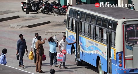 Mattuthavani MGR bus terminus in Madurai 