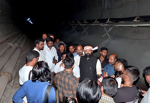 Rescue teams are racing against time to save eight workers trapped inside the SLBC tunnel.