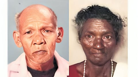 The bodies of Velli (80) and Leela (72) were recovered near a cashew plantation by neighbours.