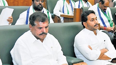 YSRCP MLAs boycott Governor’s address, Botcha reiterates Opposition status demand