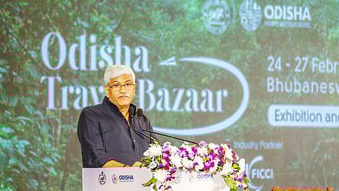 Union Tourism min Gajendra Singh Shekhawat at the Odisha Travel Bazaar