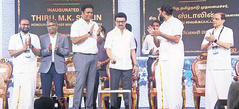 Chief Minister MK Stalin virtually inaugurates the Data Centre Park developed by CtrlS at Ambattur in Chennai on Tuesday