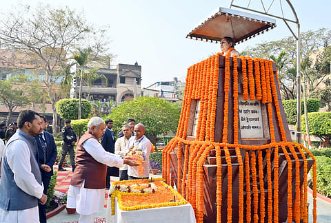 Bihar Chief Minister Nitish Kumar along with Deputy CM Samrat Choudhary
