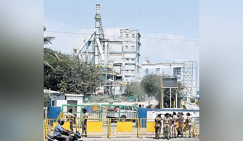 Gas leak sparks scare at city plant; TNPCB says it’s only steam, emission within limits