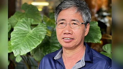 This photo taken on April 10, 2021 shows Truong Huy San, also known as Huy Duc, during a visit to Hanoi. 