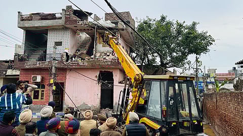 Bulldozer action in Punjab: Cops raze houses of drug peddlers as AAP govt follows UP model