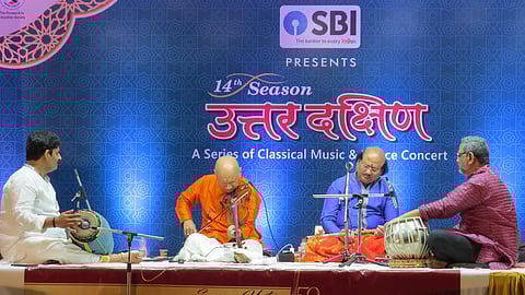 B Ravishankar, Vidwan R Kumaresh, Pandit Ronu Majumdar, and V Narhari