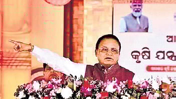 CM addresses the gathering in Keonjhar