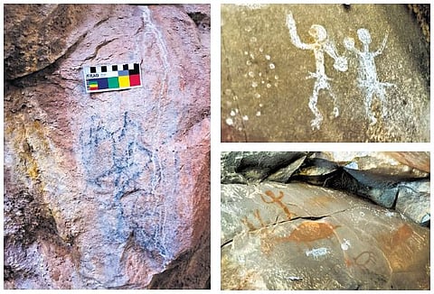 Ancient inscriptions and prehistoric rock art are found in Lankamala Wildlife Sanctuary